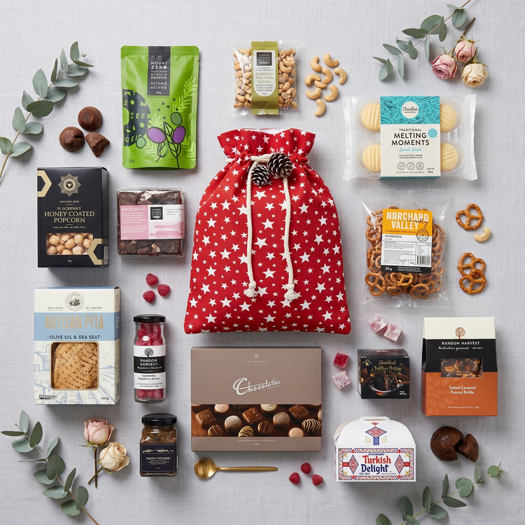 Gourmet Snacks Christmas Sack